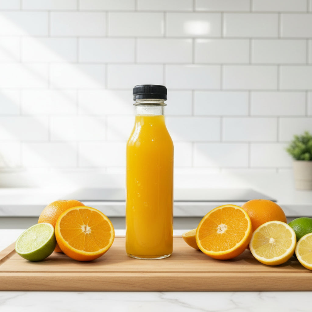 350ml Plastic Juice Bottle | Reusable Beverage Bottle with Secure Lid for Juice, Water & Drinks