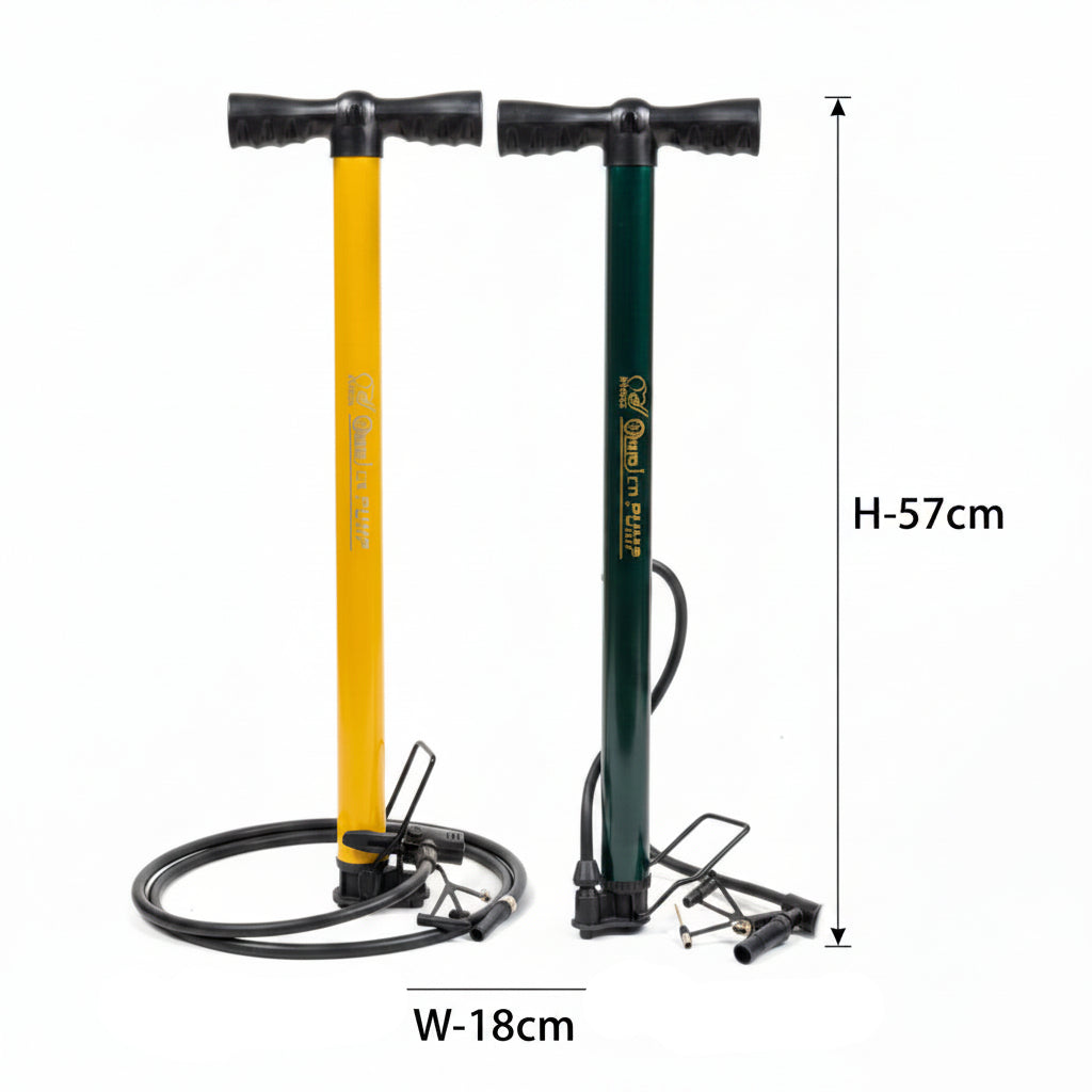 Portable Hand Air Pump with Dual Nozzle & Flexible Hose – Multi-Purpose Inflator for Balls,Sports Equipment