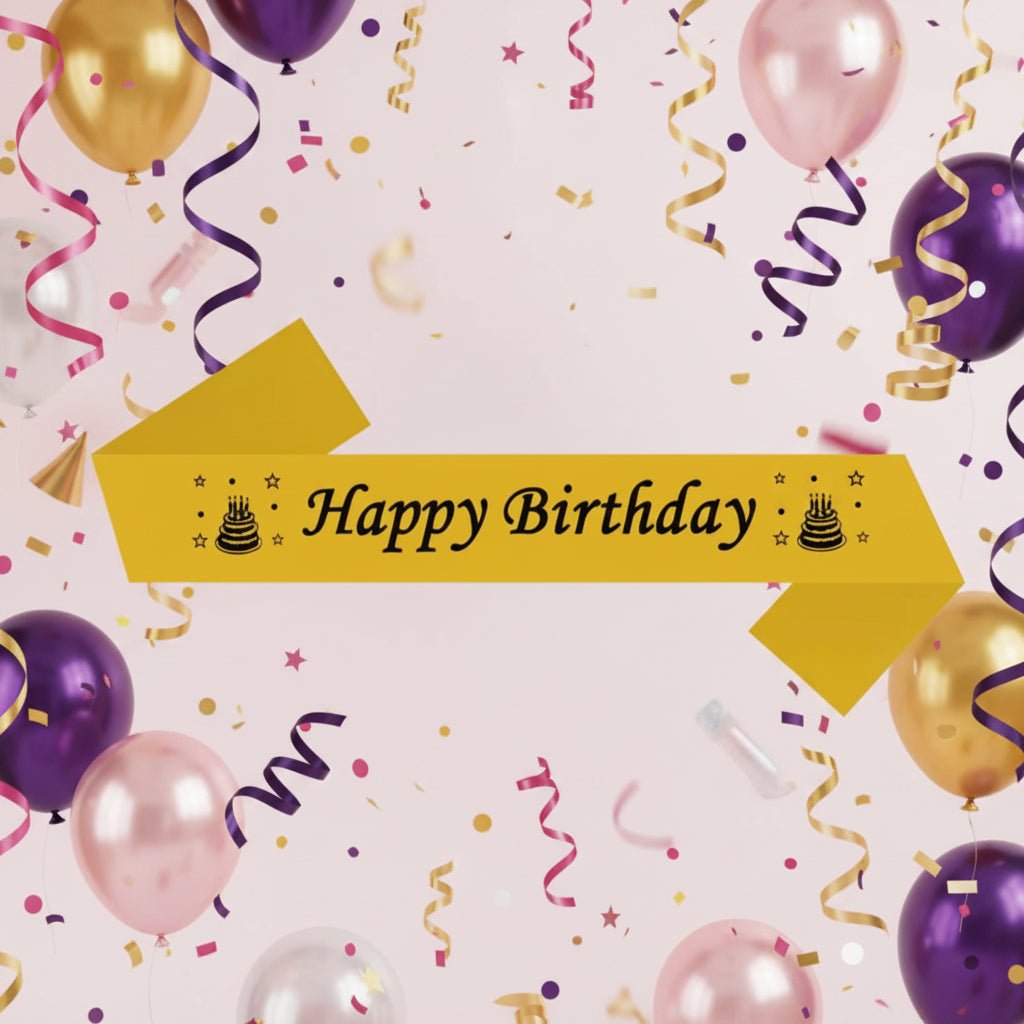 Birthday Celebration Shoulder Ribbon Band