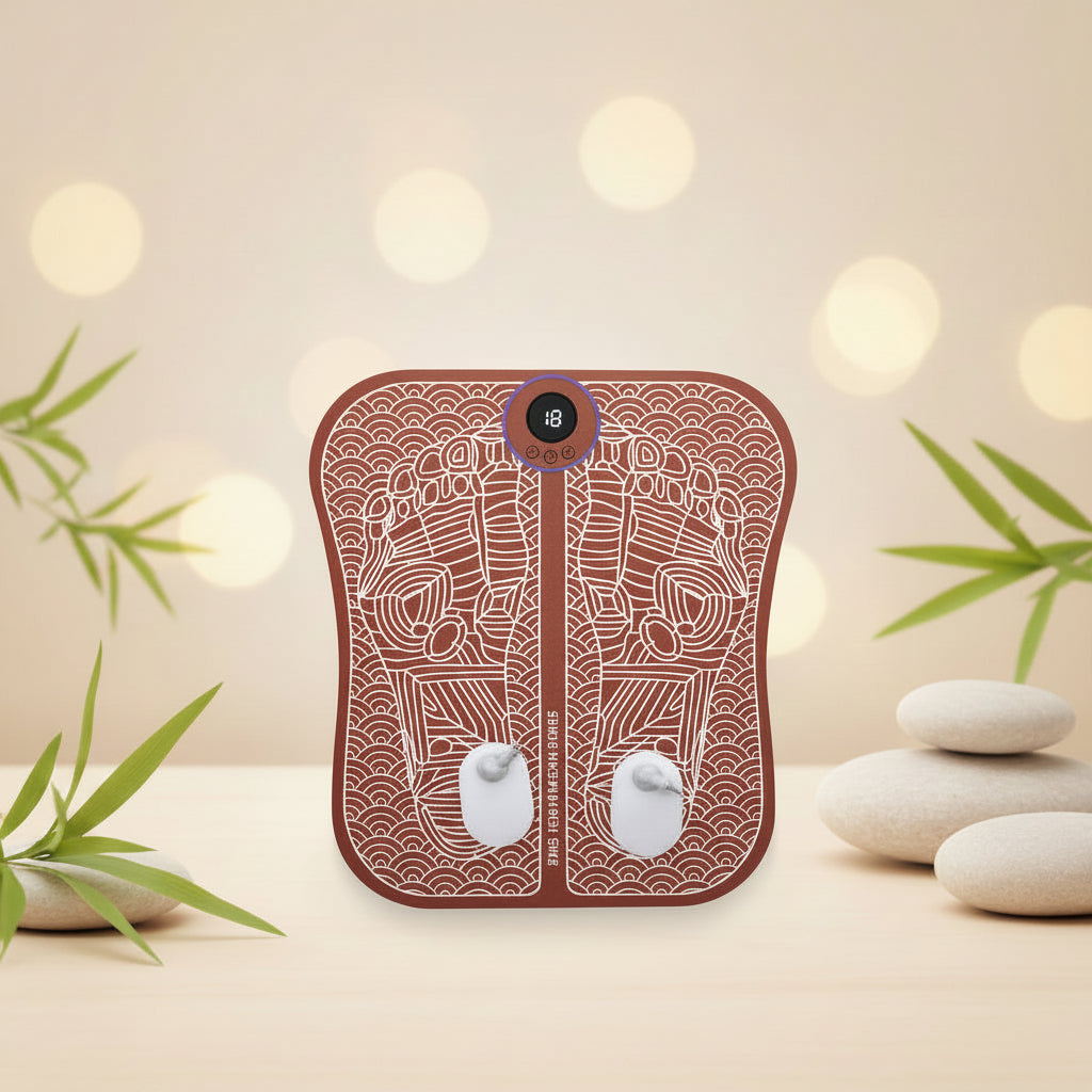 EMS Portable Foldable Foot Massager Mat – Electric Foot Muscle Stimulator & Relaxation Pad
