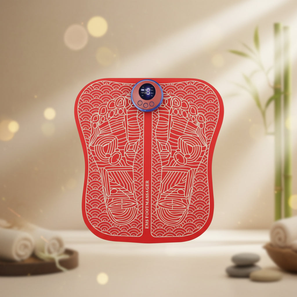 EMS Portable Foldable Foot Massager Mat – Electric Foot Muscle Stimulator & Relaxation Pad