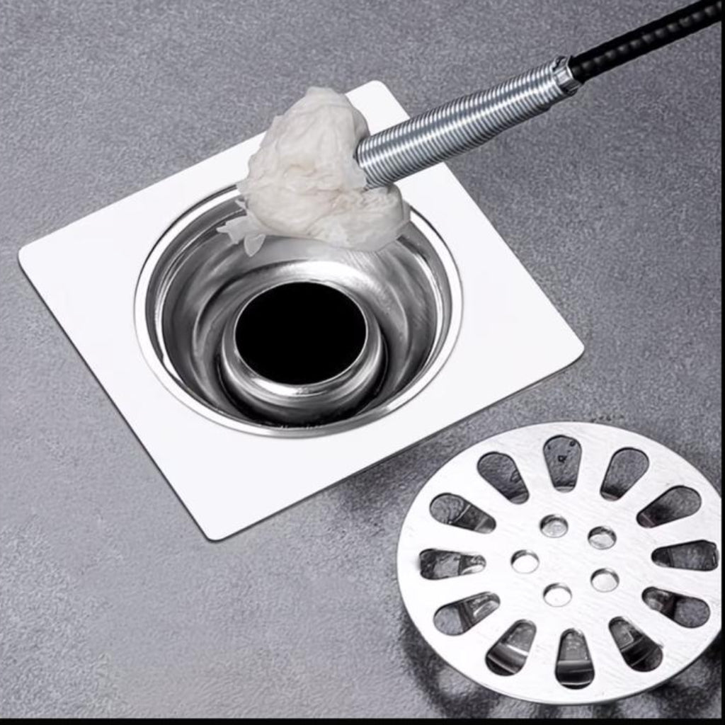 Pipe Hook Drain Cleaner – Manual Hair Catcher & Toilet Clog Remover Tool
