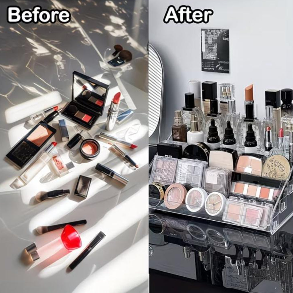 Acrylic Nail Polish Storage Rack – Clear Countertop Cosmetic & Essential Oil Display Organizer