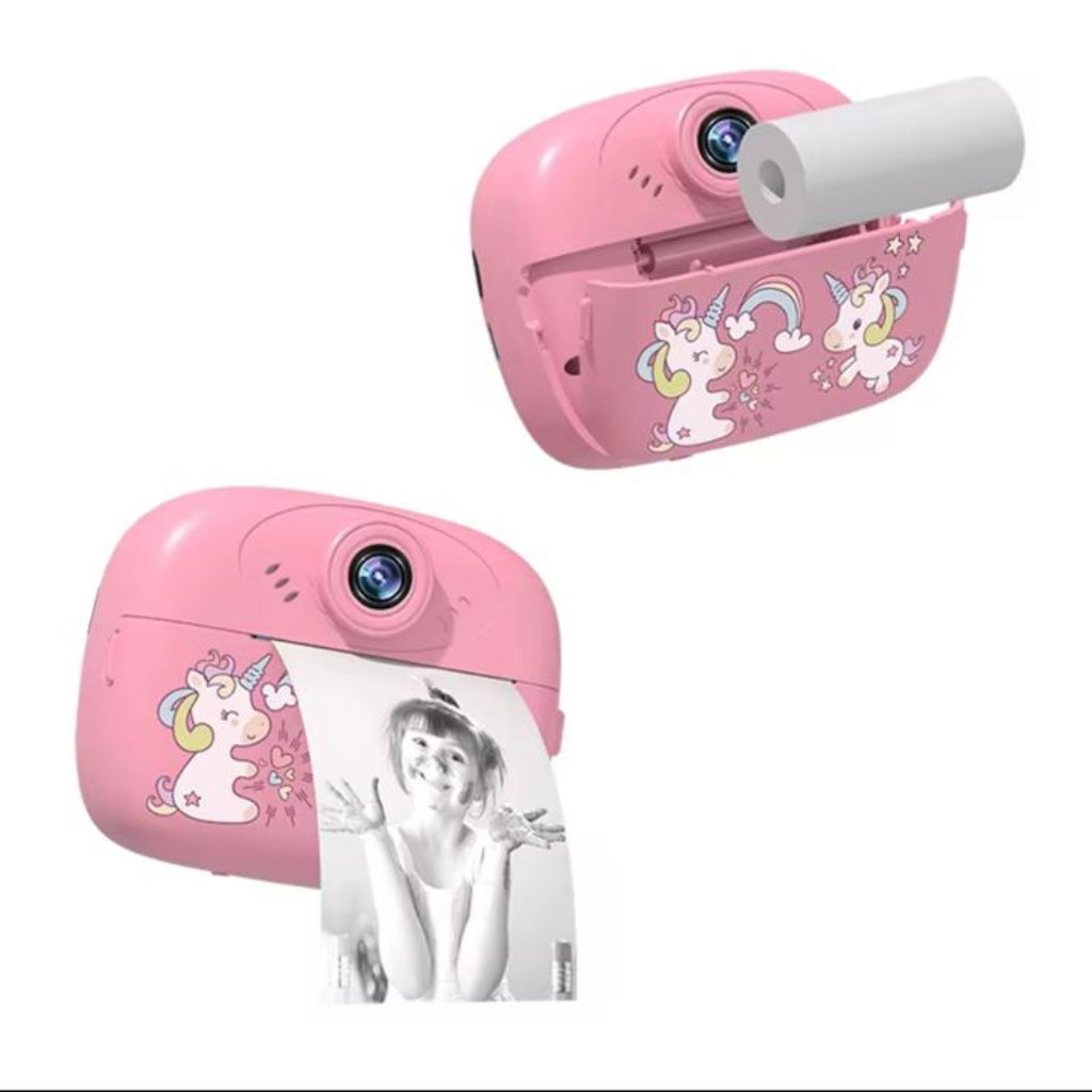 Kids Instant Print Camera – Unicorn Cartoon Digital Camera for Children