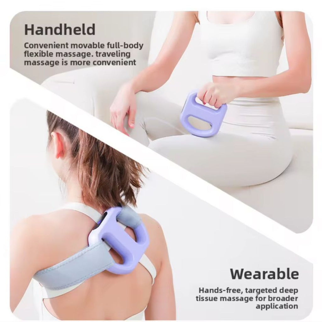 Body Back Deep Tissue Vibration Massager – Mini Fascial Muscle Relaxation & Yoga Massage Device
