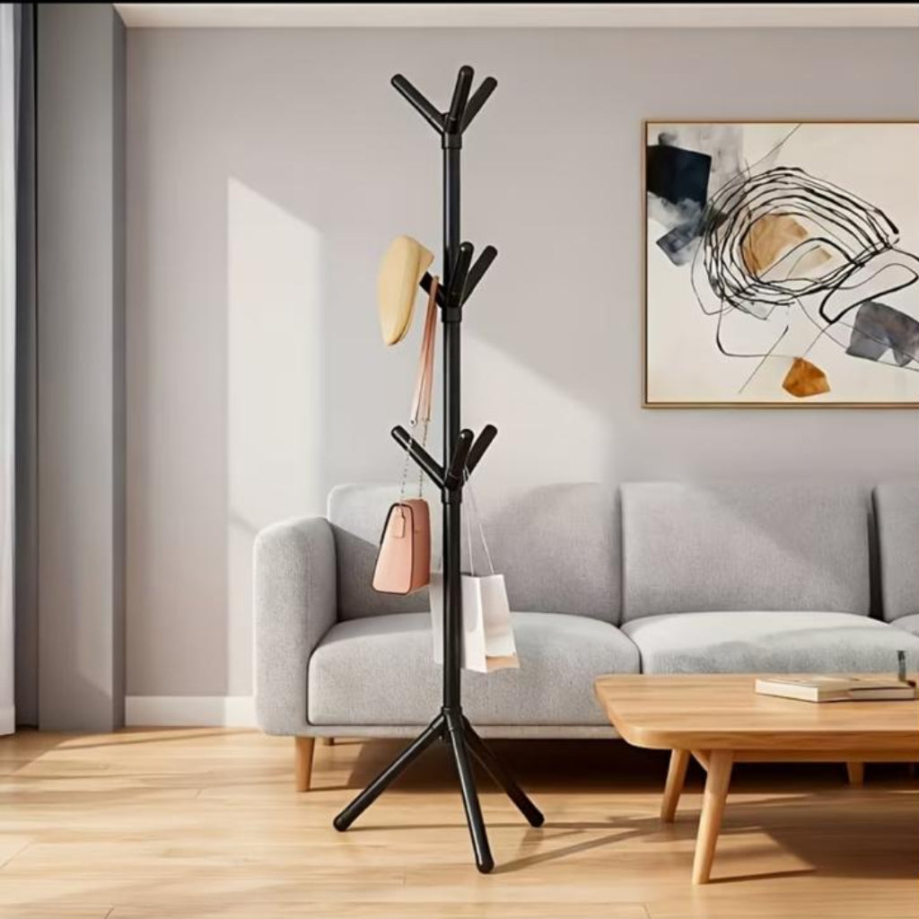 Standing Clothes Rack – Modern Space-Saving Garment Organizer for Clothes, Bags & Accessories