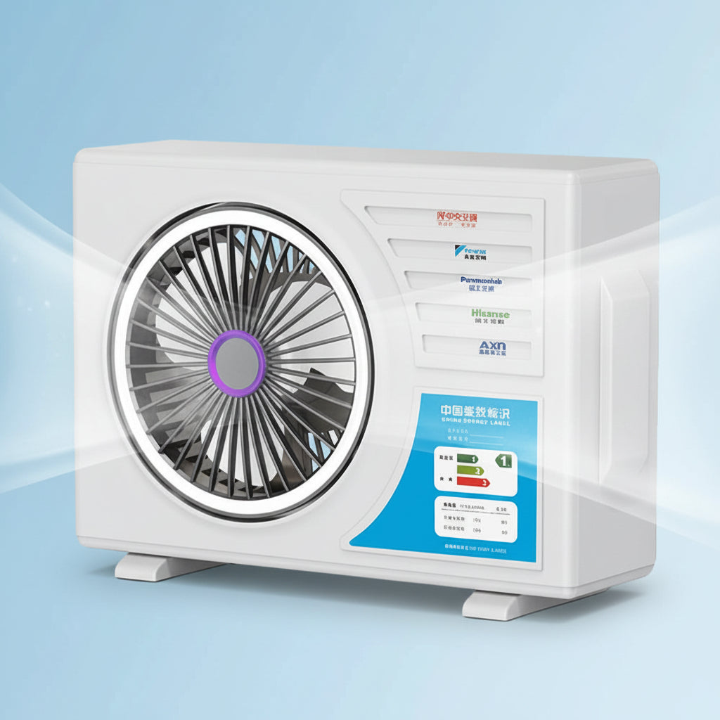 5-Speed Portable Air Conditioner Fan with 3-Level LED Light – Desktop Cooling & Air Circulation Fan for Home and Office
