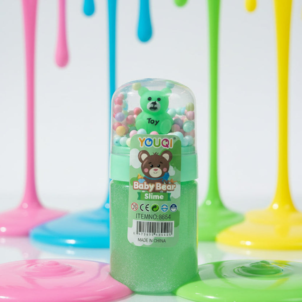 Teddy Bear Slime – Cute Stretchy Slime Toy for Kids