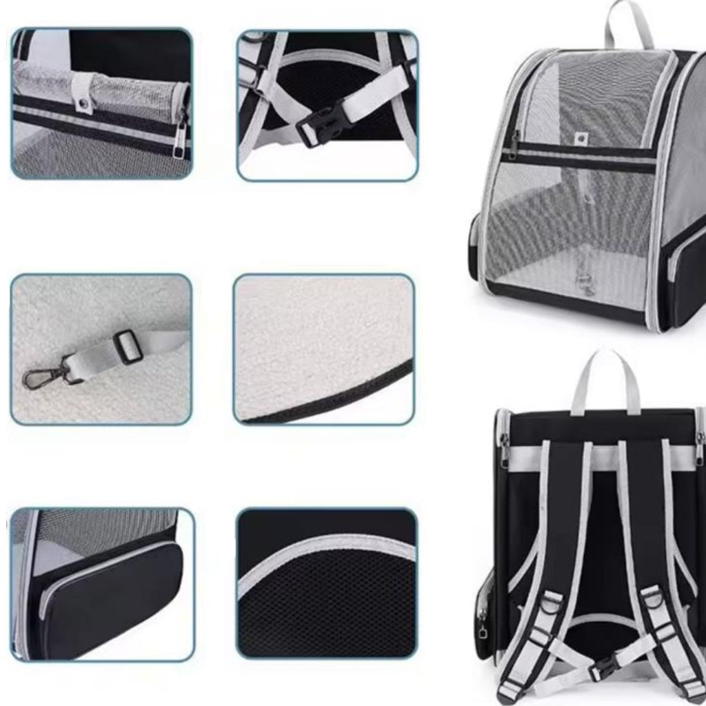 Cat Backpack Carrier Bag – Portable Travel Backpack for Cats and Small Pets