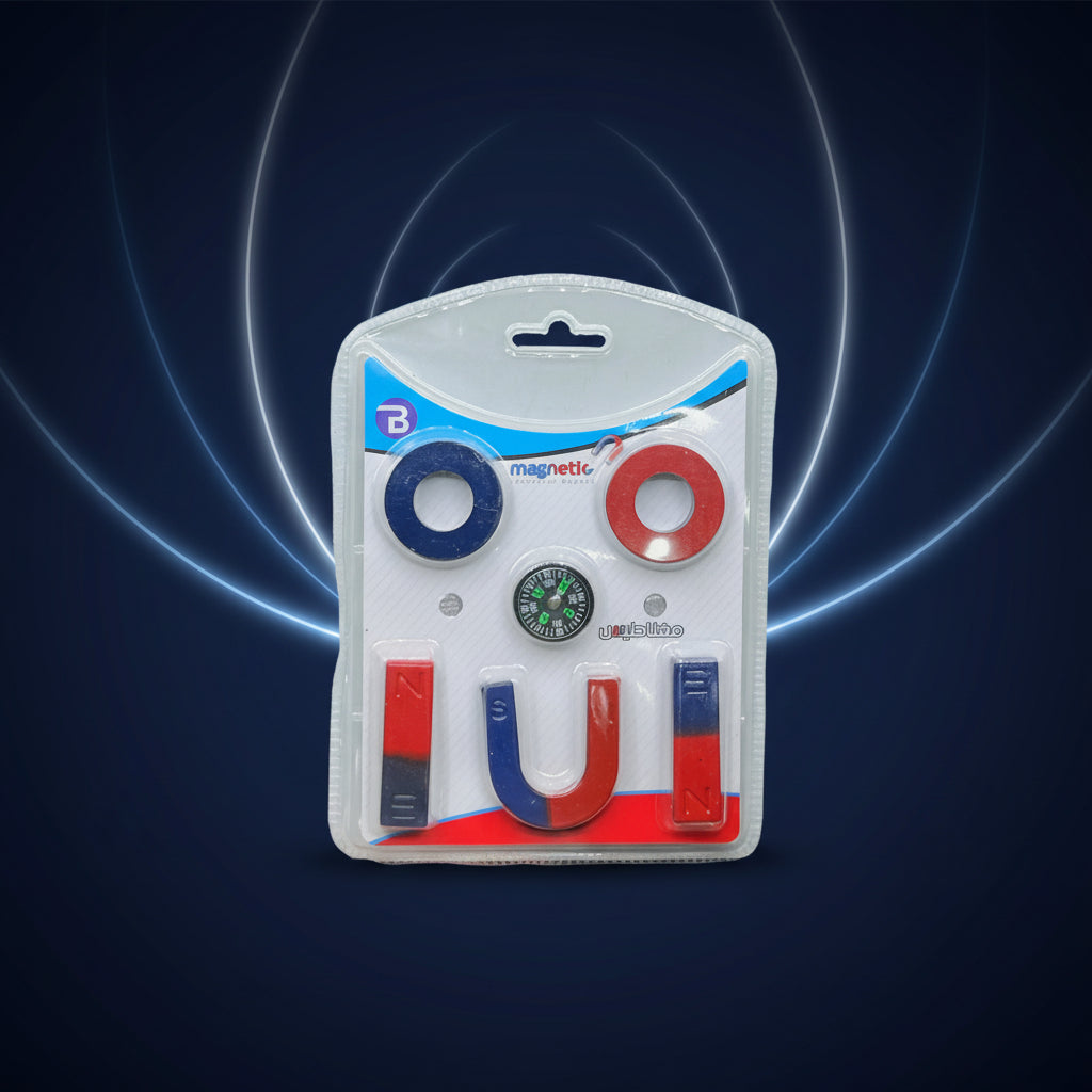 Kids Magnetic Science Learning Kit – Magnets & Compass Educational STEM Toy Set