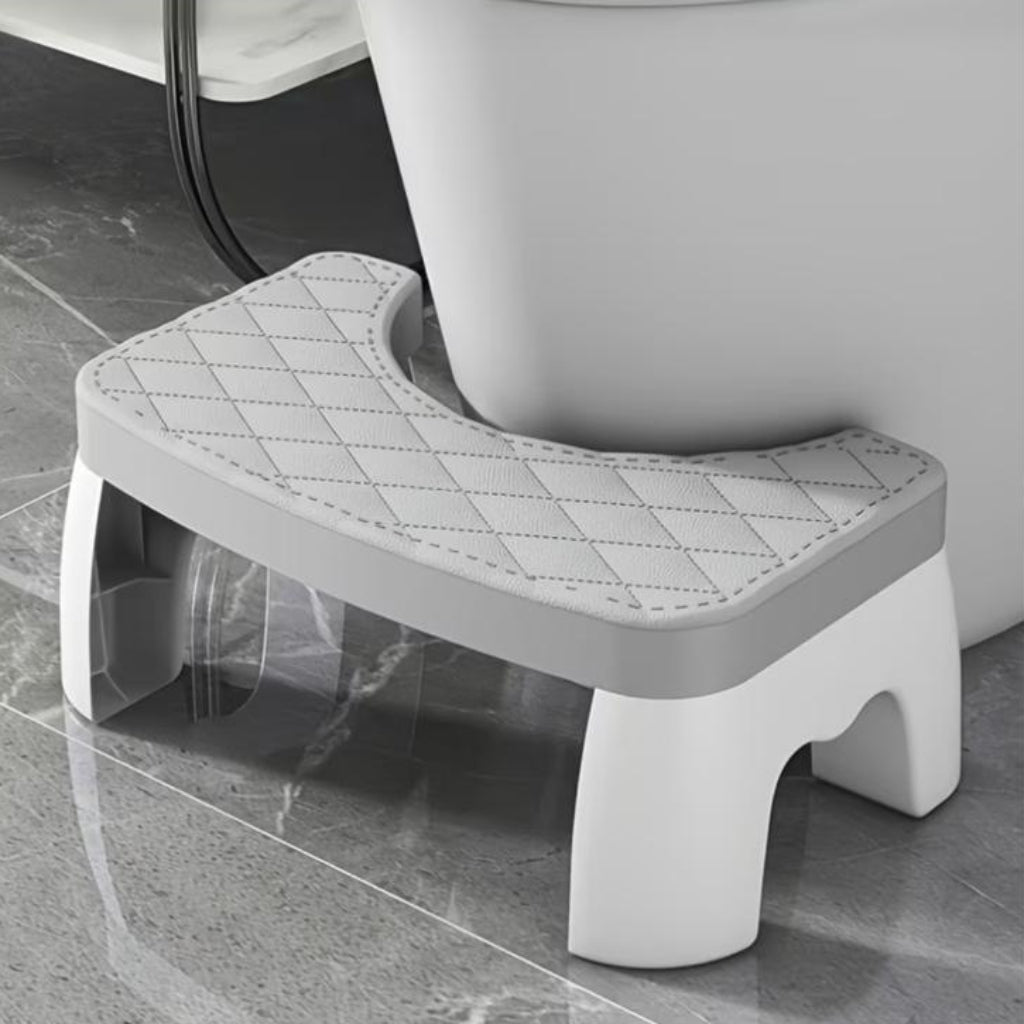 Anti-Slip Toilet Stool – Thickened Plastic Footstool for Adults & Elderly, Ergonomic Bathroom Support