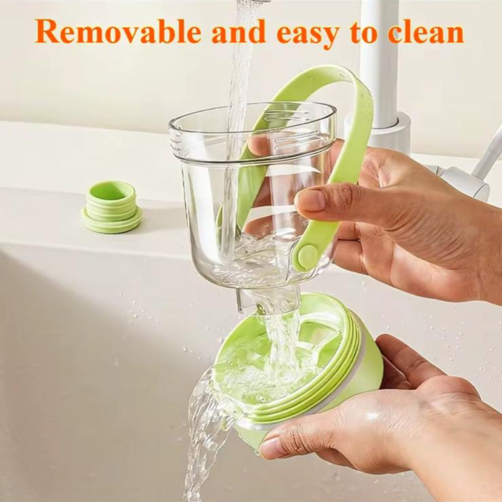 2-in-1 Ice Maker Cup – Portable Ice Tray & Water Bottle with One-Touch Ice Release
