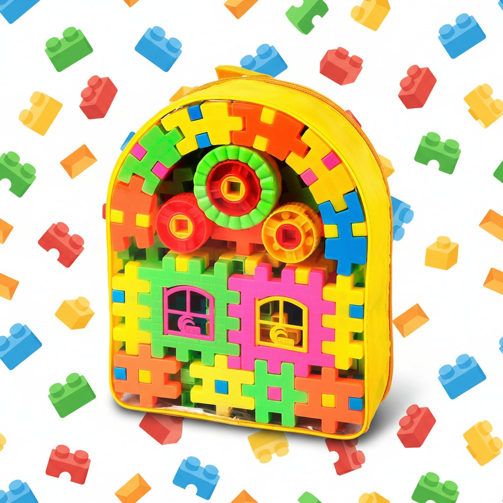 House Building Blocks Set – 93 PCS Educational Construction Toy for Kids