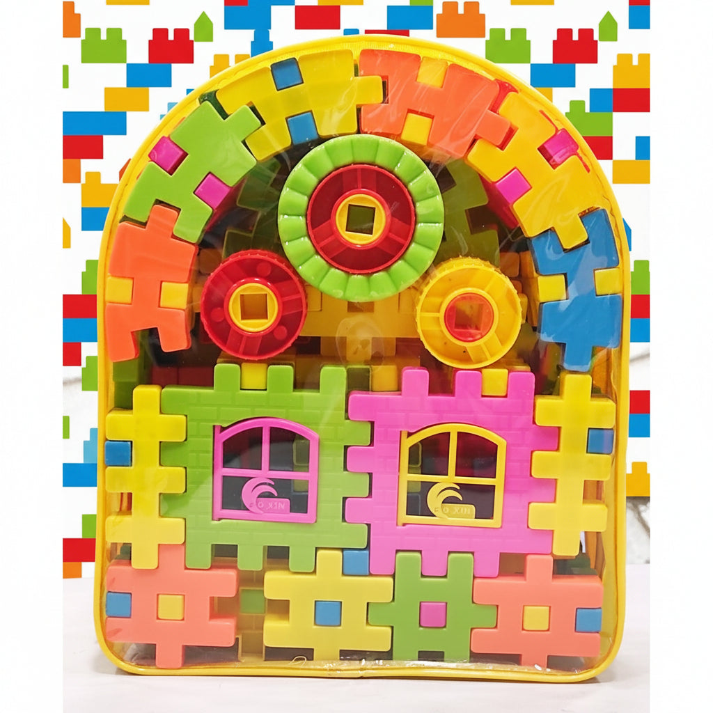 House Building Blocks Set – 93 PCS Educational Construction Toy for Kids