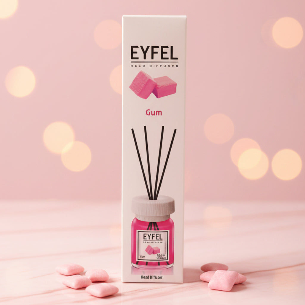 Eyfel Reed Diffuser – Gum Fragrance Air Freshener 120ml