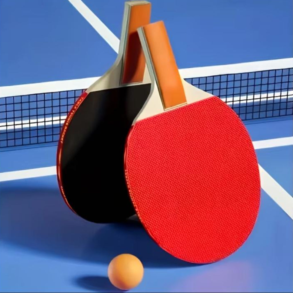 Table Tennis Set – 2 Professional Ping Pong Paddles & 3 Balls – Random Color Selection