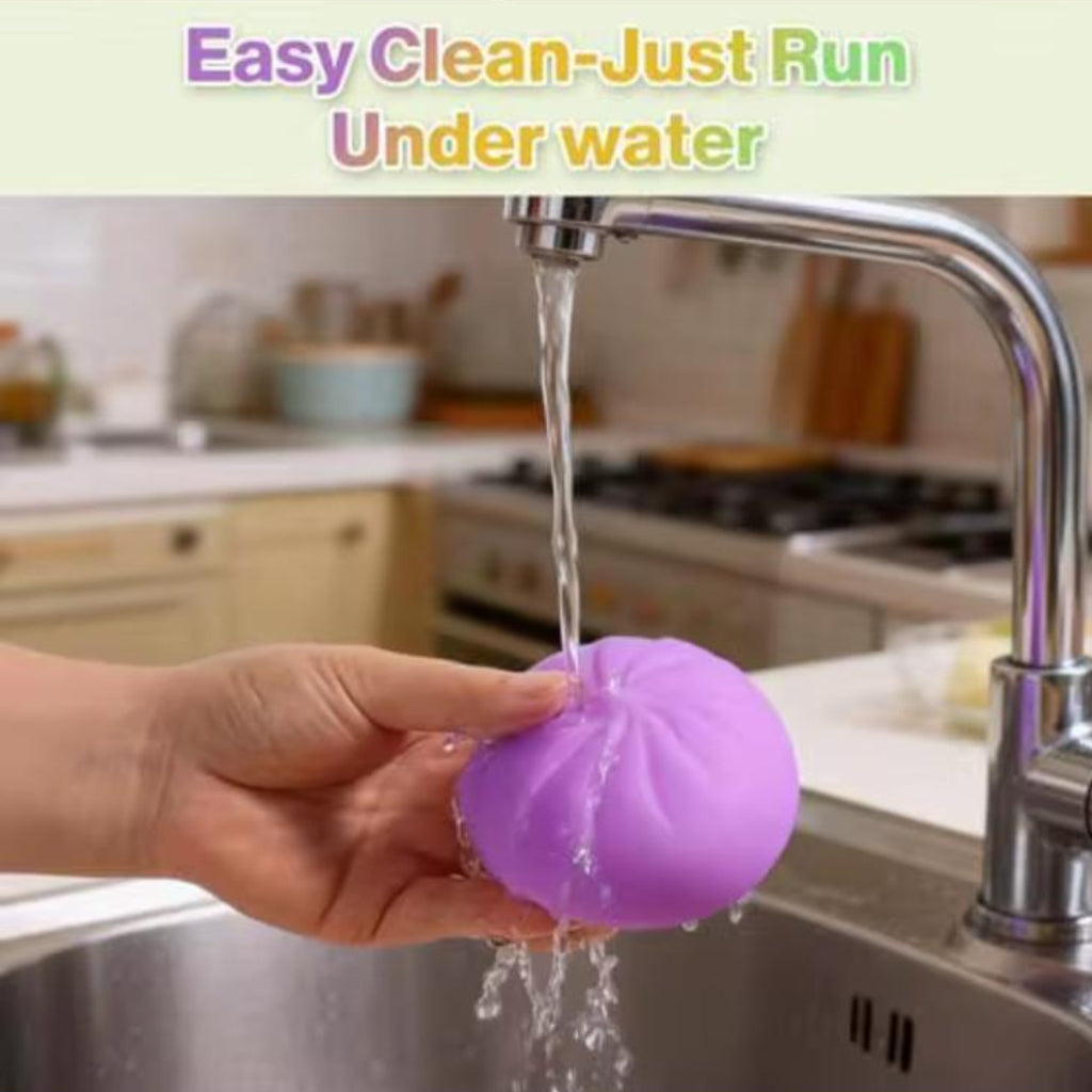 Squishy Dumpling Sensory Toy – Stress Relief Squeeze Toy for Kids & Adults