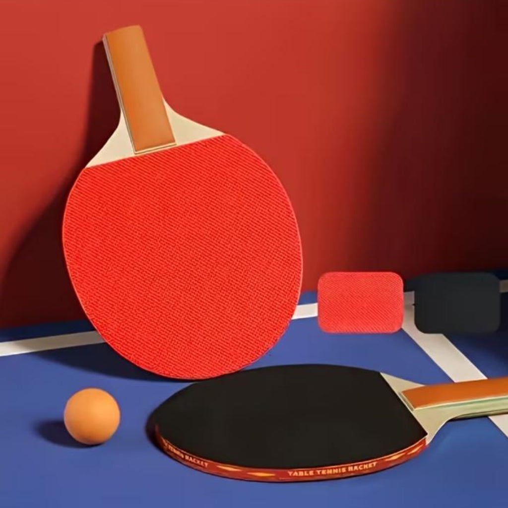 Table Tennis Set – 2 Professional Ping Pong Paddles & 3 Balls – Random Color Selection