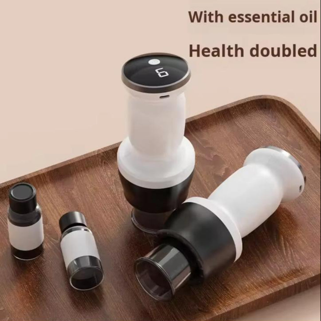 Electric Cupping & Scraping Therapy Device with Suction & Retention Modes