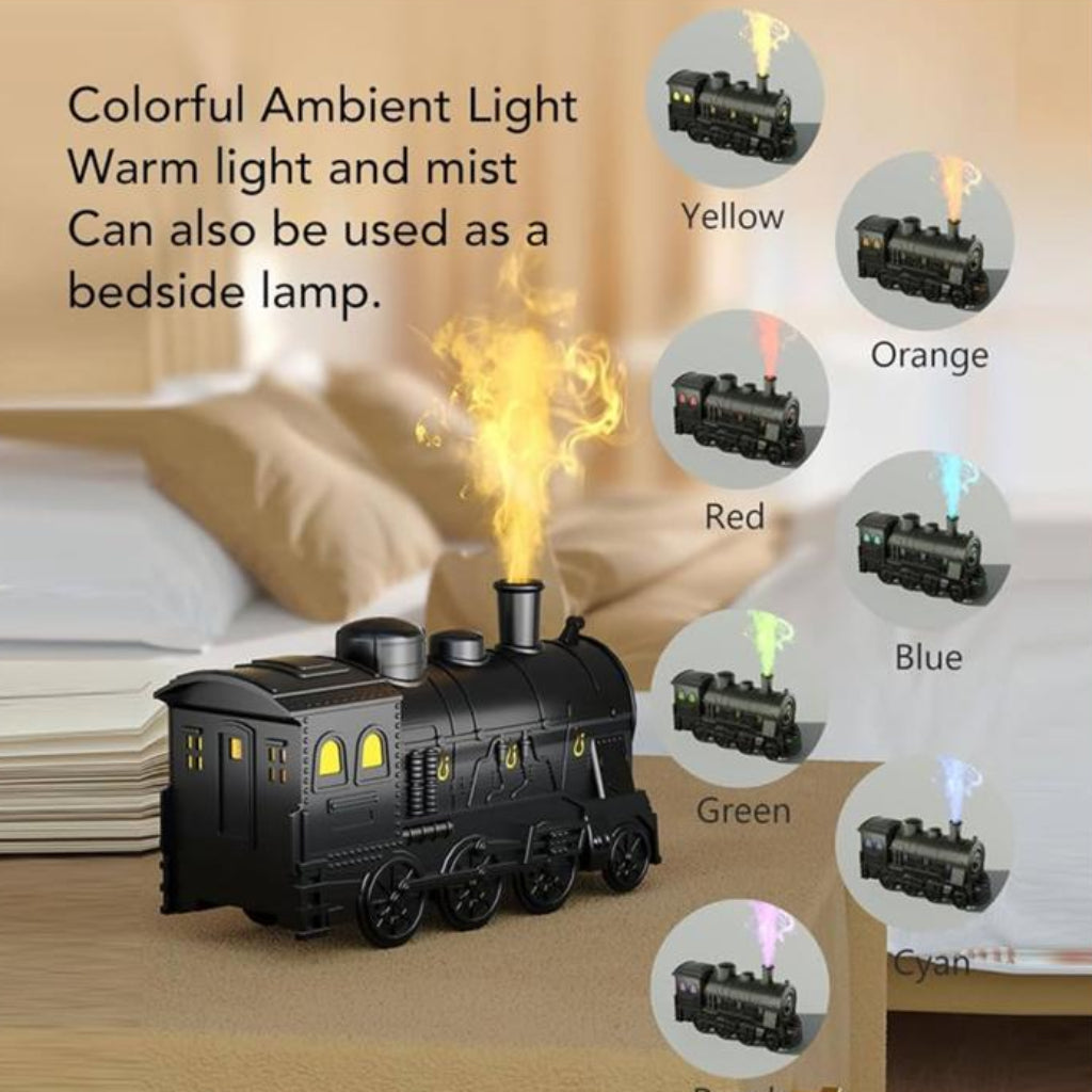 Train Aromatherapy Diffuser & Humidifier – Decorative Essential Oil Mist Maker for Home & Office