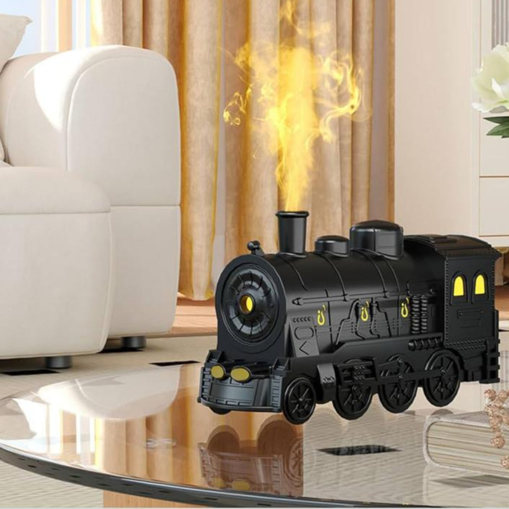 Train Aromatherapy Diffuser & Humidifier – Decorative Essential Oil Mist Maker for Home & Office