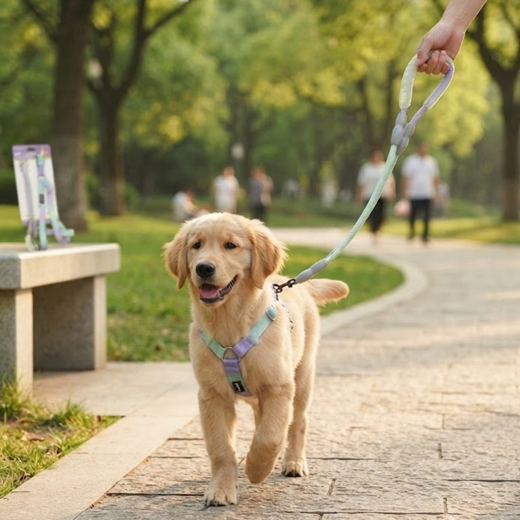 Gradient Pet Leash & Harness Set – Adjustable Walking Set for Dogs & Cats (1.2M)