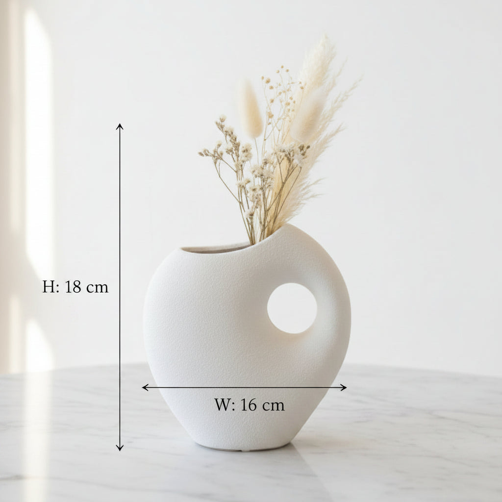 Ceramic Flower Vase – Modern Decorative Planter for Indoor & Outdoor Plants