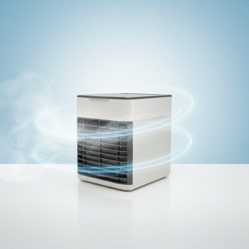 Mini Portable USB-Powered Air Cooler, Humidifier, and Purifier with 3-Gear Wind Speed and Colorful Lights