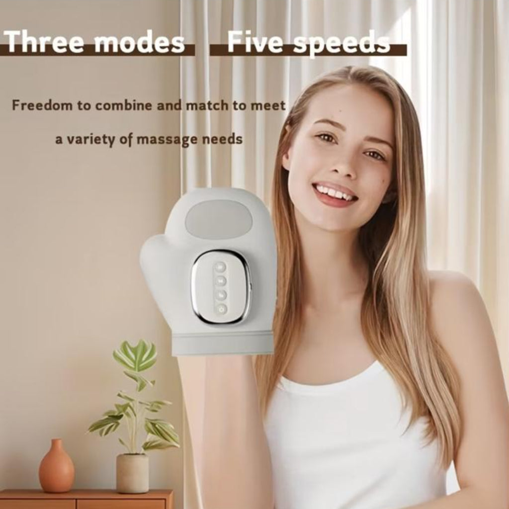 Portable Wireless Hand Massager – Air Compression & Heating, 3 Massage Modes, 4 Heat Levels, 5 Compression Modes