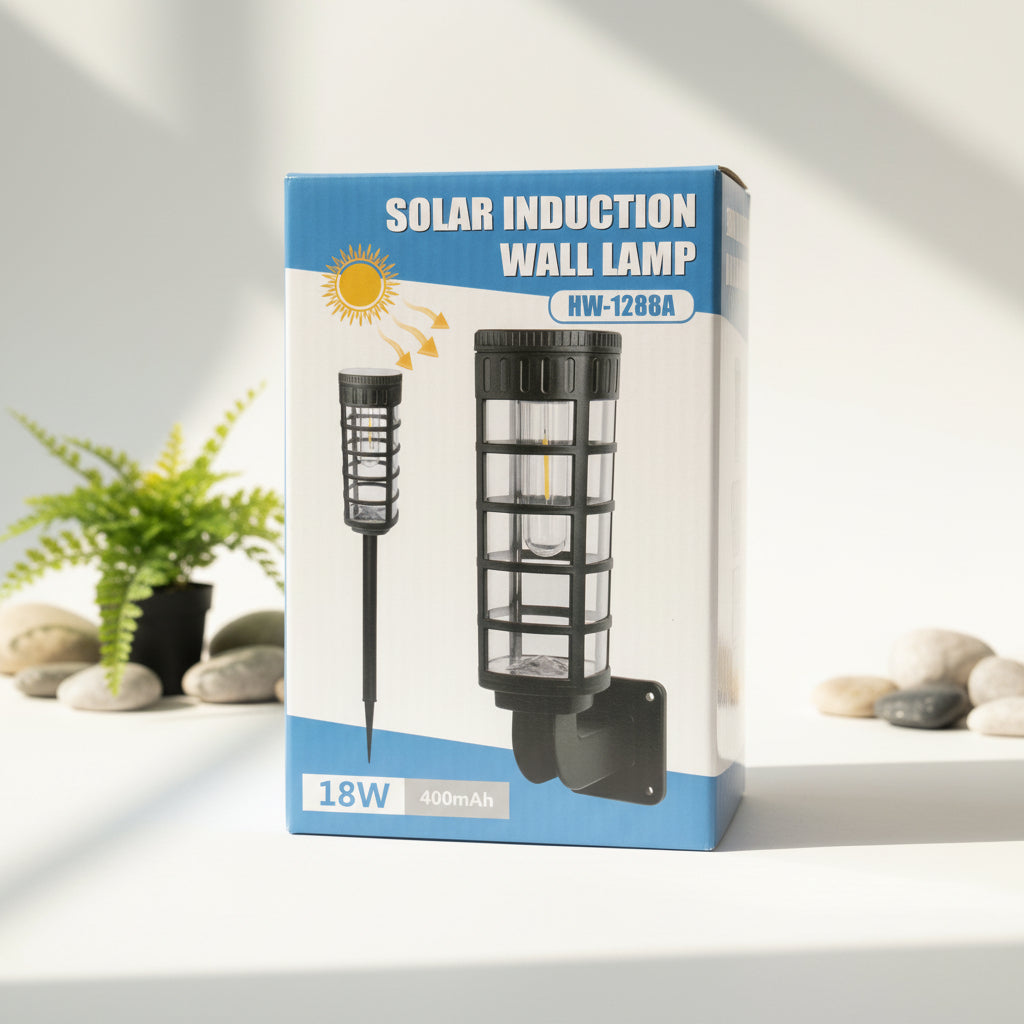 Solar Induction Wall Lamp & Garden Light – HW-1288A, 18W