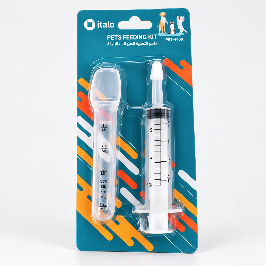 Pets Feeding Kit – Medication Syringe & Measured Spoon Feeder for Puppies, Kittens & Small Animals