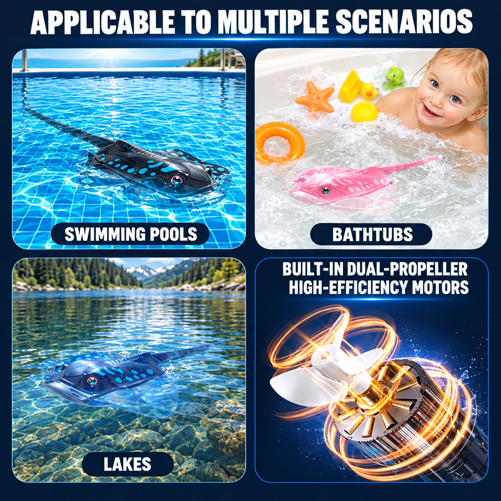 RC Stingray Water Toy – Remote Control Swimming Manta Ray