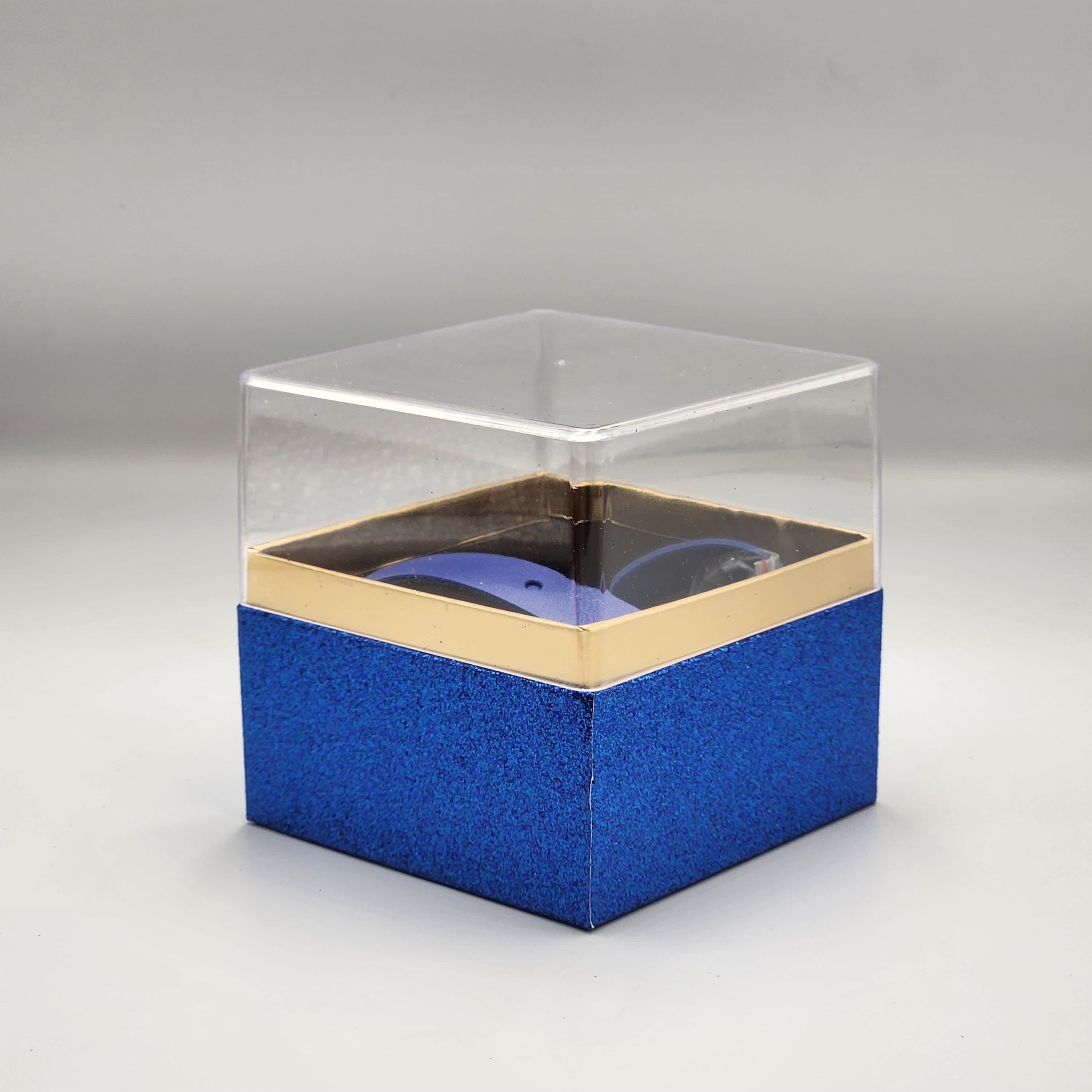 Small Acrylic Paper Gift Boxes with Clear Lids – 10x10 cm