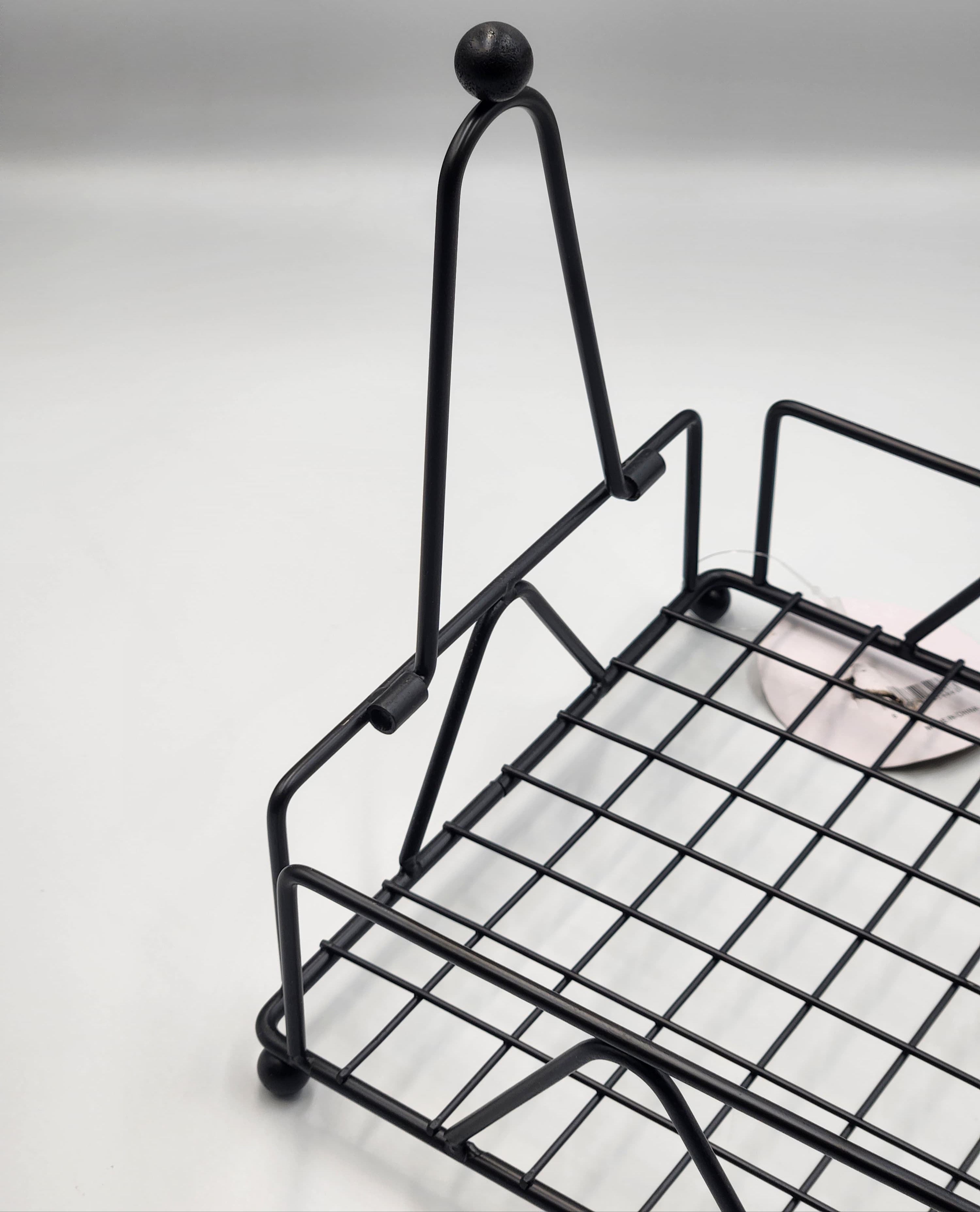 حامل مناديل ورقية معدنية سوداء اللون لمطعم الزفاف والحمام والمطبخ، حامل مناديل