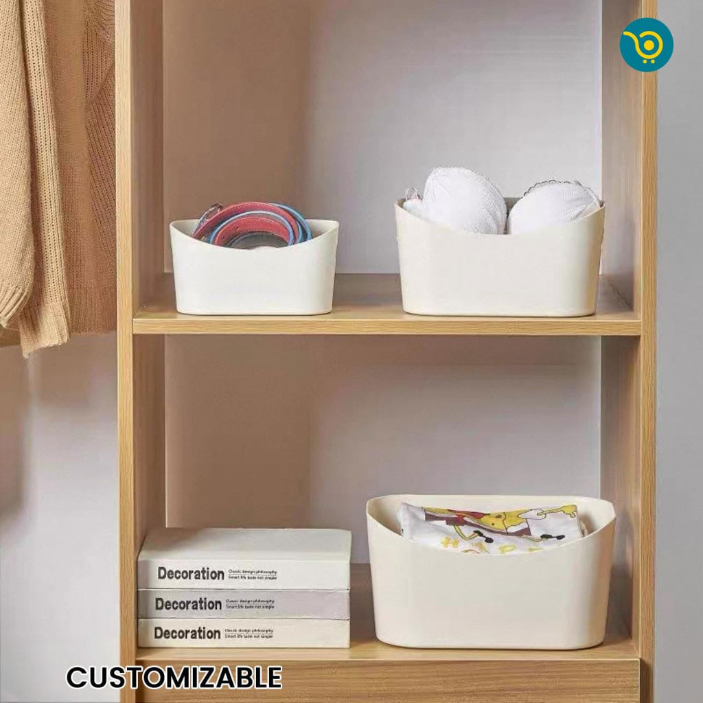 Plastic Storage Containers ( Size 20x10 cm ) Modern Multipurpose Organizers for Home & Kitchen