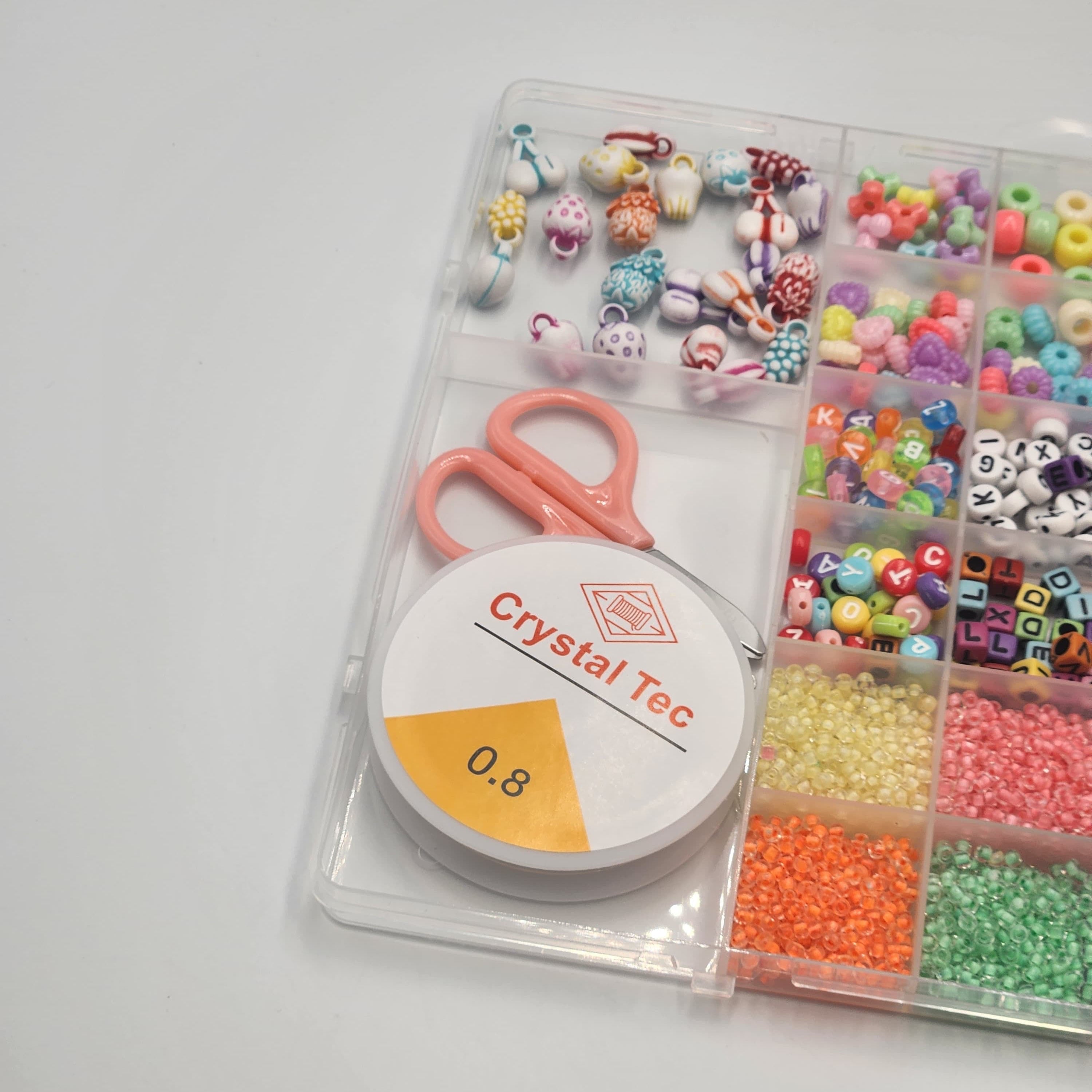 DIY Soft Clay Acrylic Letter Necklace And Bracelet Jewelry Making Bead Accessories.