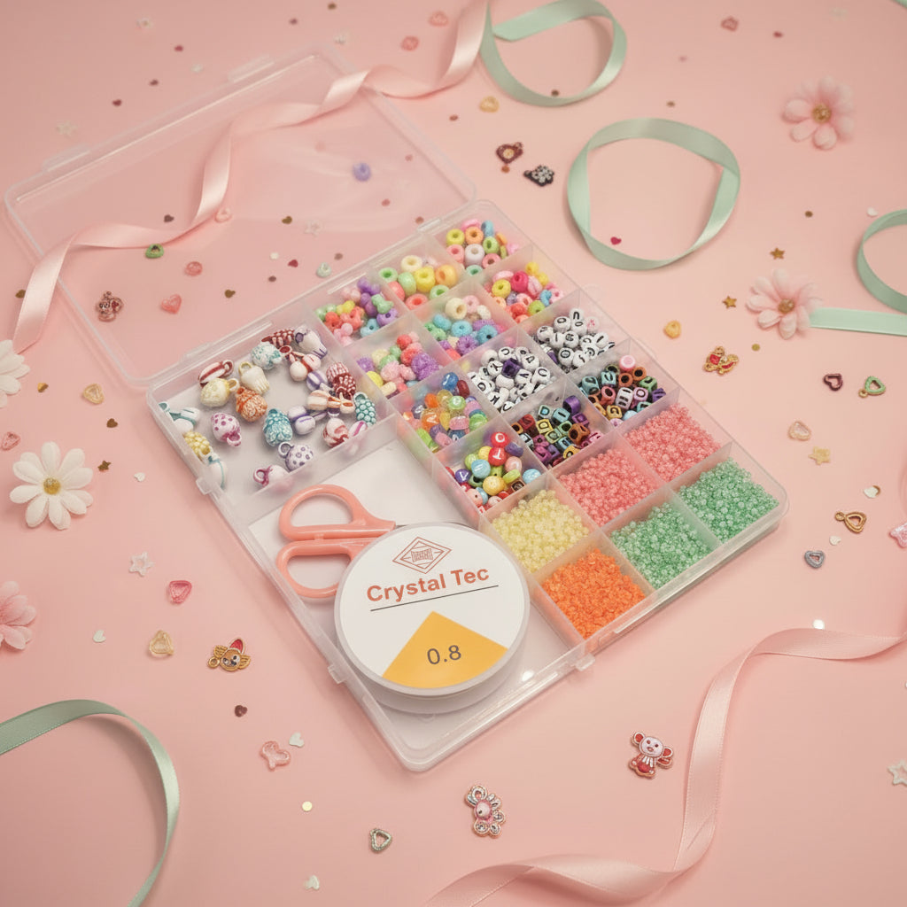DIY Soft Clay Acrylic Letter Necklace And Bracelet Jewelry Making Bead Accessories.