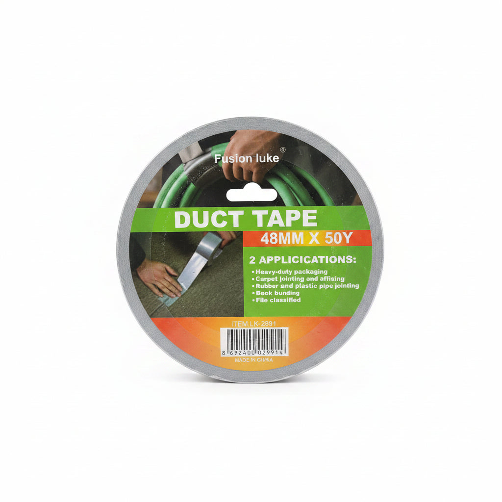Fusion Luke Heavy-Duty Silver Duct Tape (48mm x 50Y)