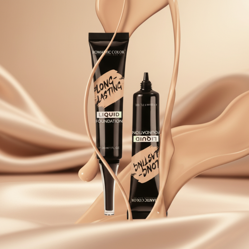 Romantic Color Long-Lasting Liquid Foundation – 30ml Full Coverage Makeup Foundation