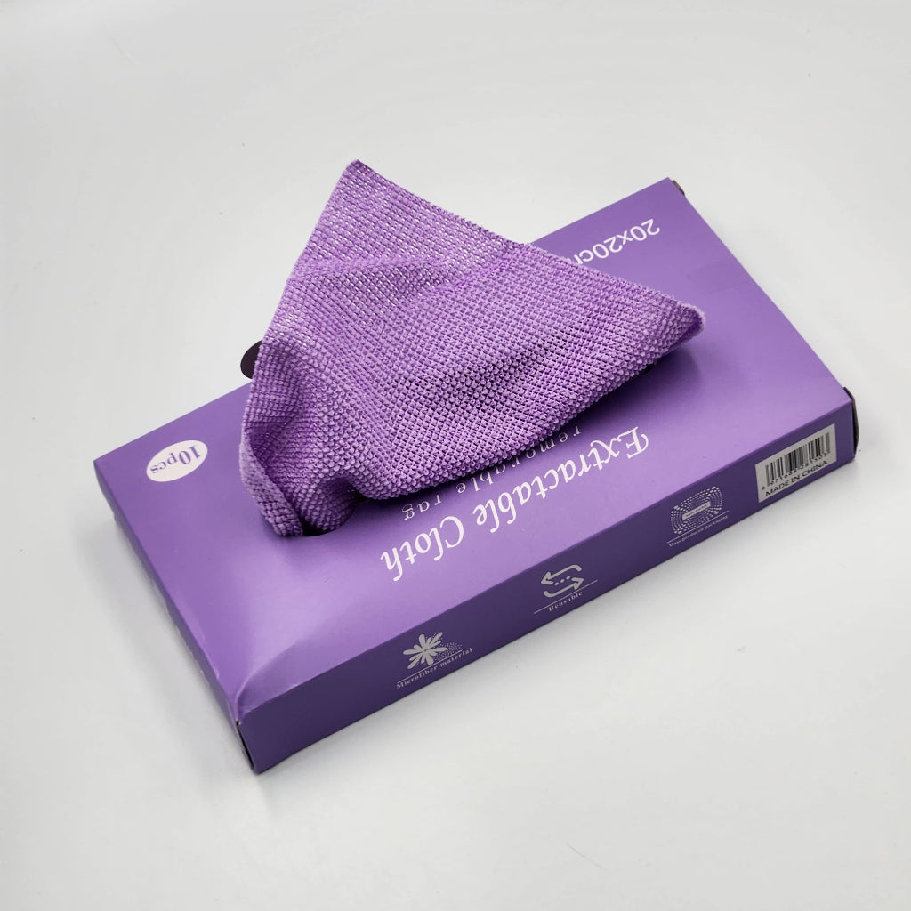 10 pcs Lint-Free Microfiber Cleaning Cloths – Super Soft & Absorbent Kitchen Towels