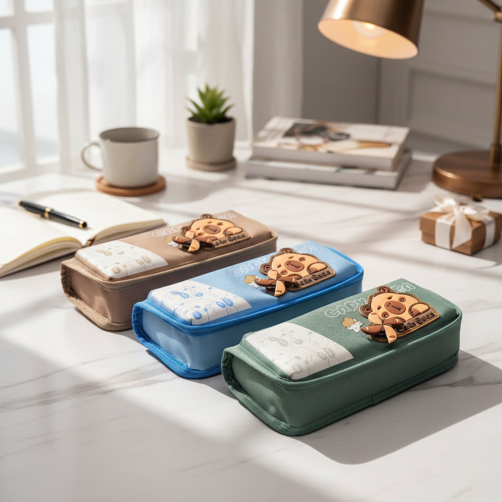 Stylish Stationery Box, Elegant Pencil Case ,pen and pencil pouch,| okka online