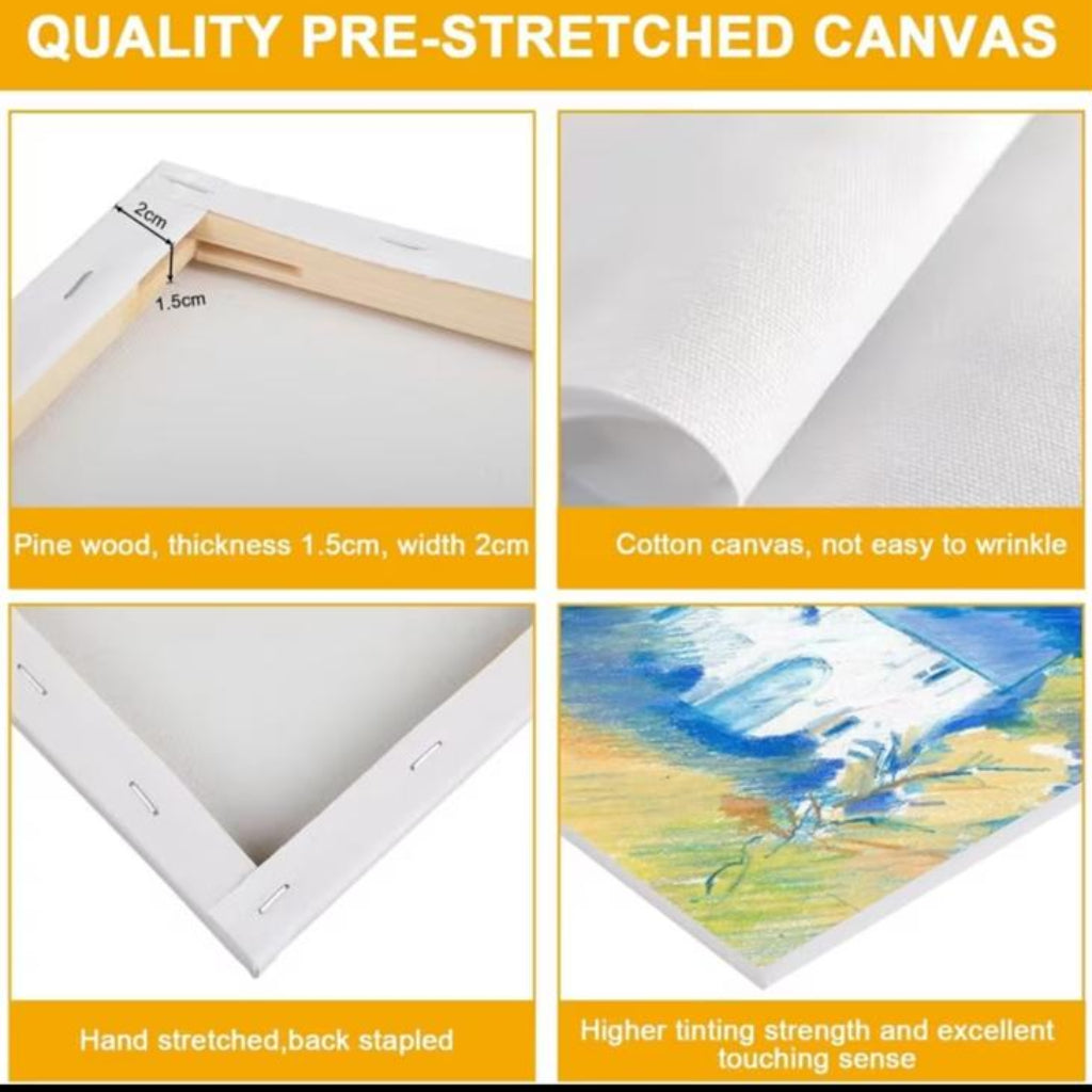 Blank Canvas Panels for Painting High-Quality Artist Canvas Boards,Oil & Watercolor