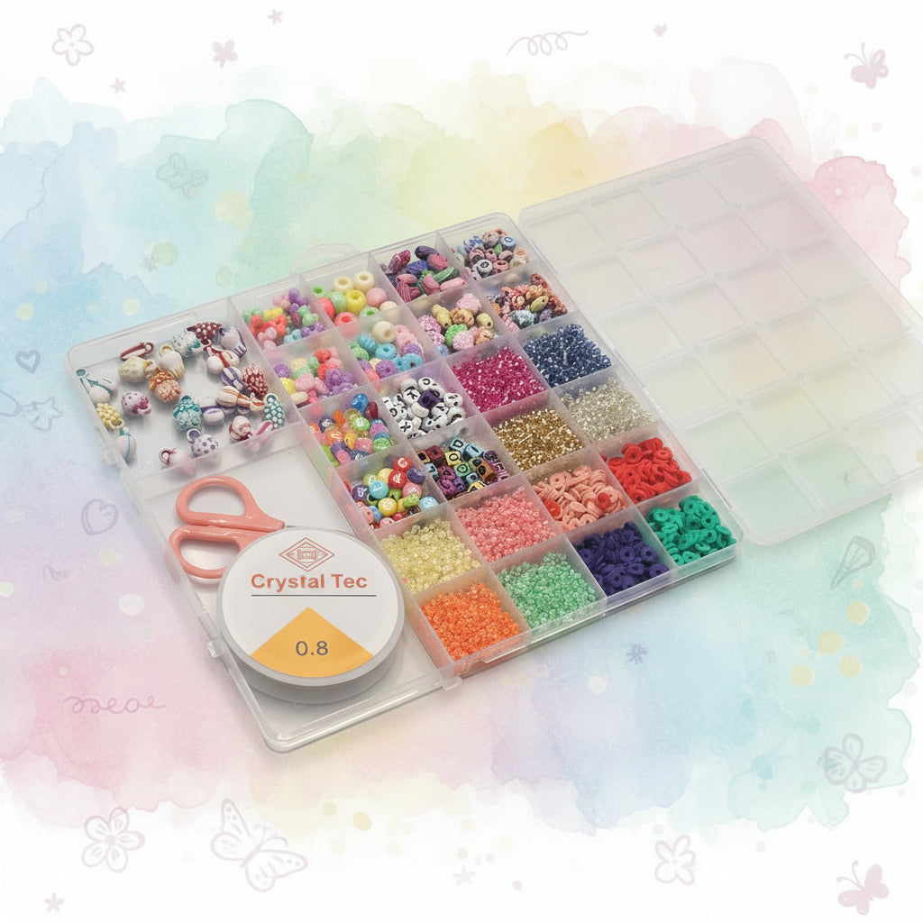 DIY Soft Clay Acrylic Letter Necklace And Bracelet Jewelry Making Bead Accessories.