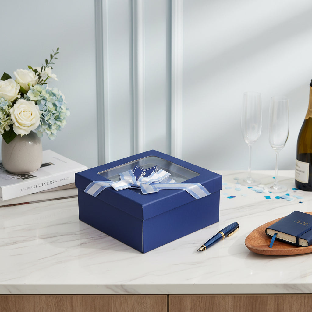 Elegant Jewelry Gift Box with Ribbon – Luxury Paper Packaging for Birthday & Special Gifts