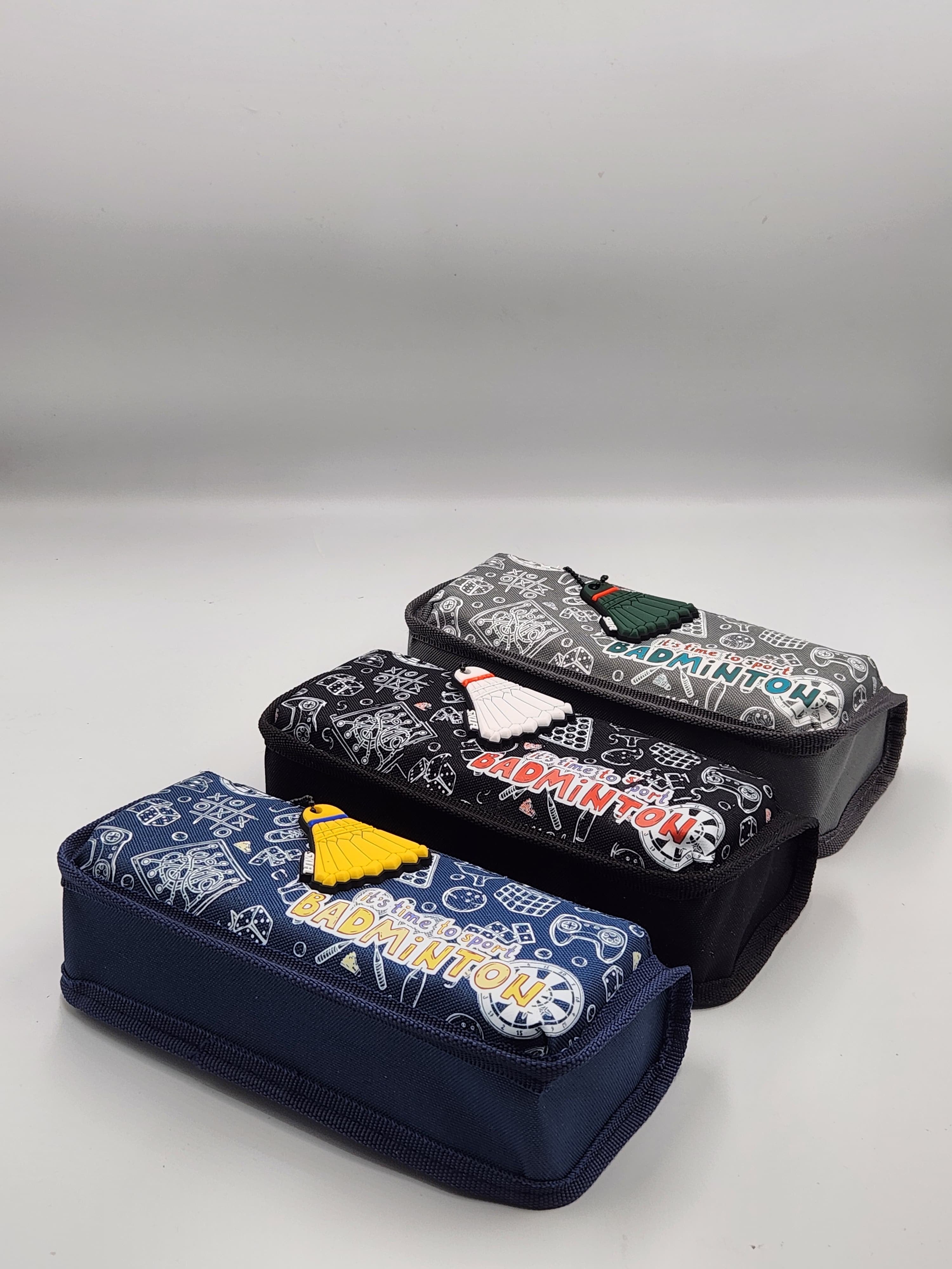 Stylish Badminton Stationery Box, Elegant Pencil Case, pencil and pen pouch | okka online