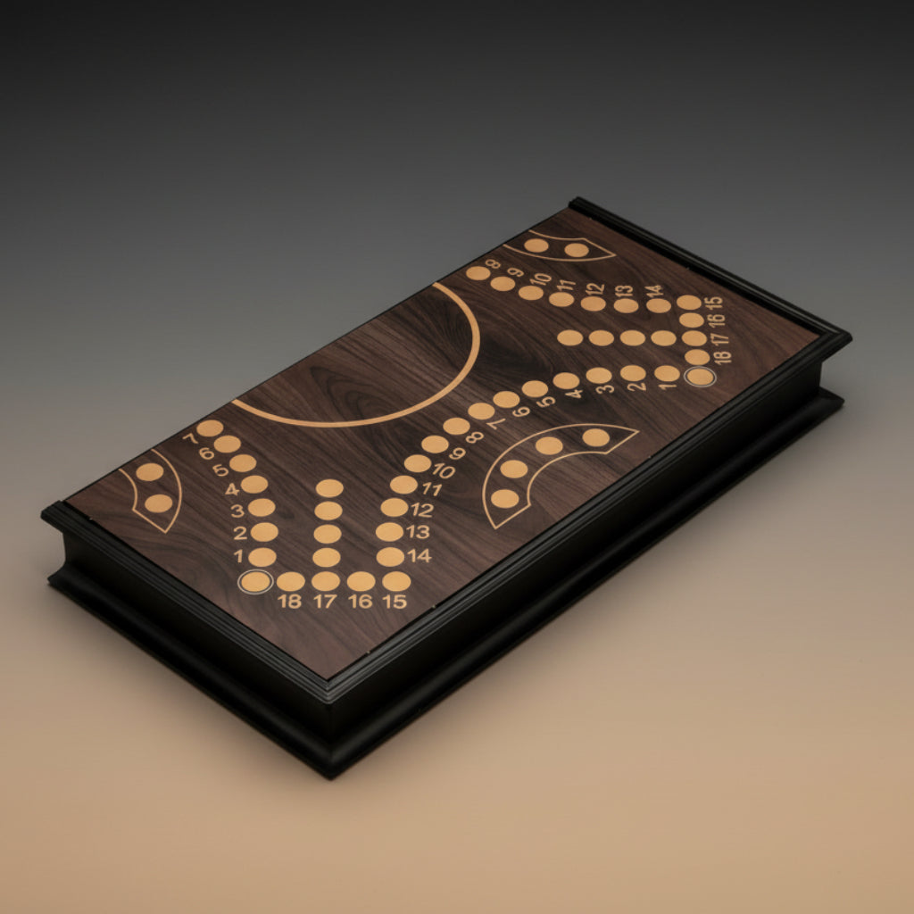 لعبة جاكارو اللوحية - لوح خشبي قابل للطي لعدد 2-4 لاعبين..