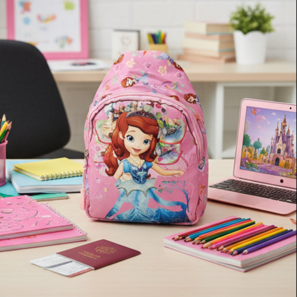 Kids Cartoon Crossbody Bag – Adjustable Backpack Purse