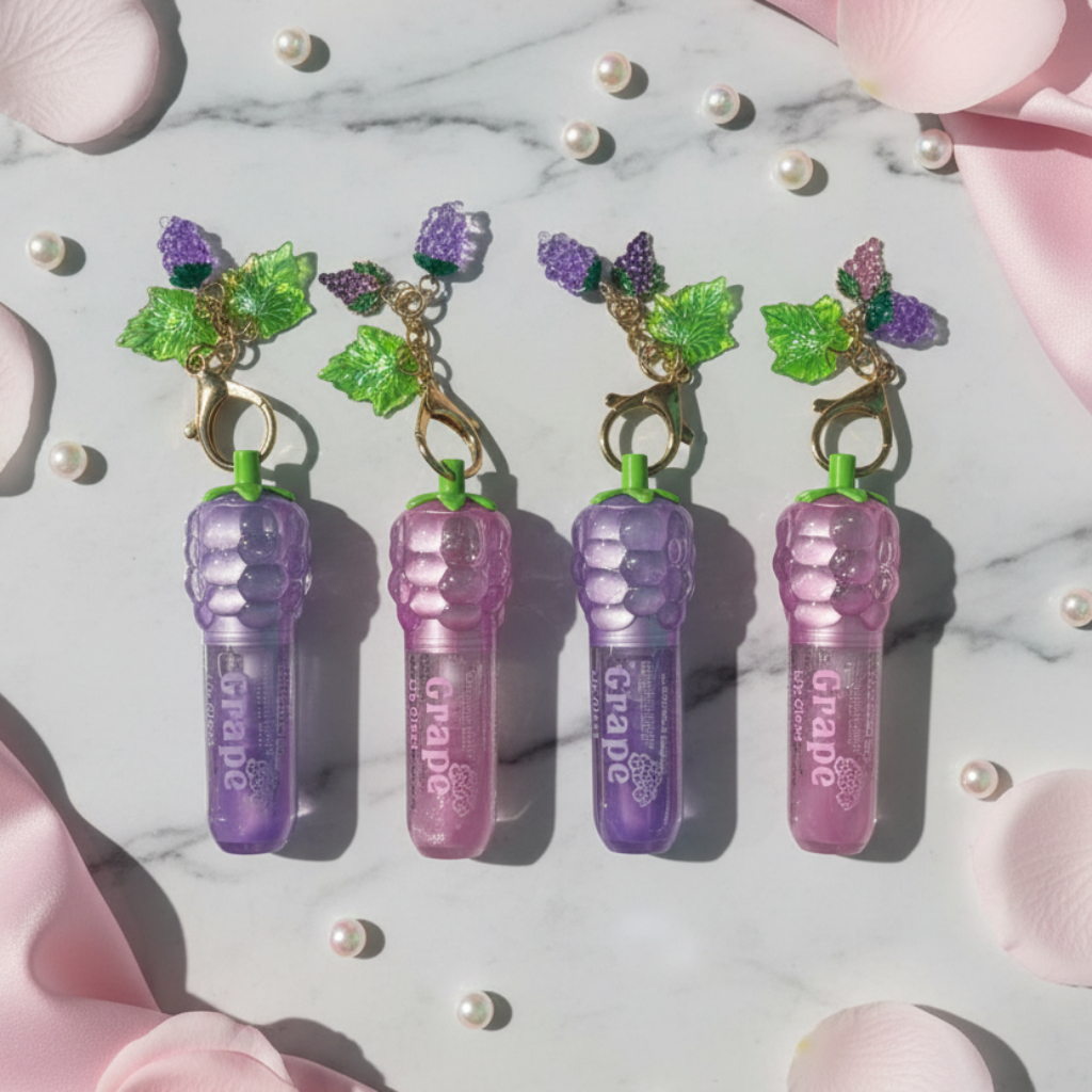 Grape Pink Purple Lip Gloss