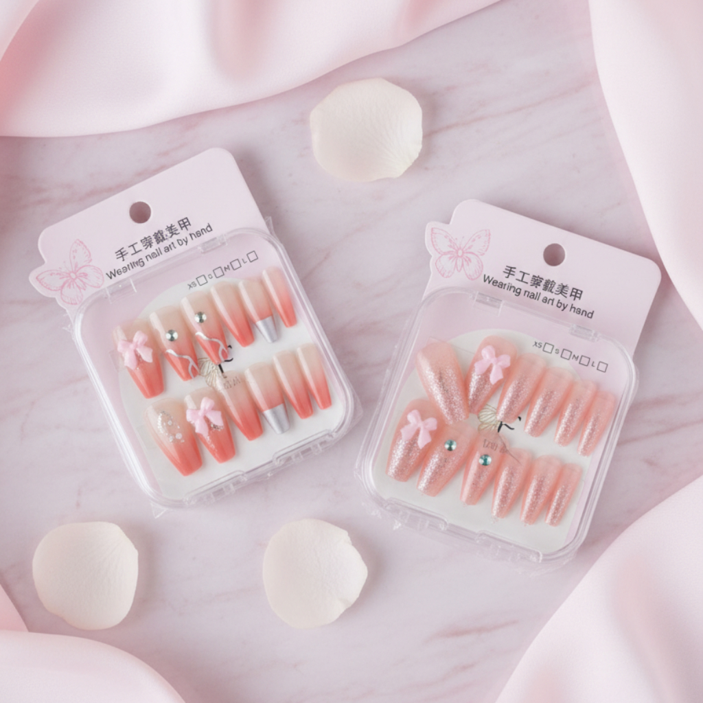 Luxury Handmade Press-On Nails – 12 PCS Set