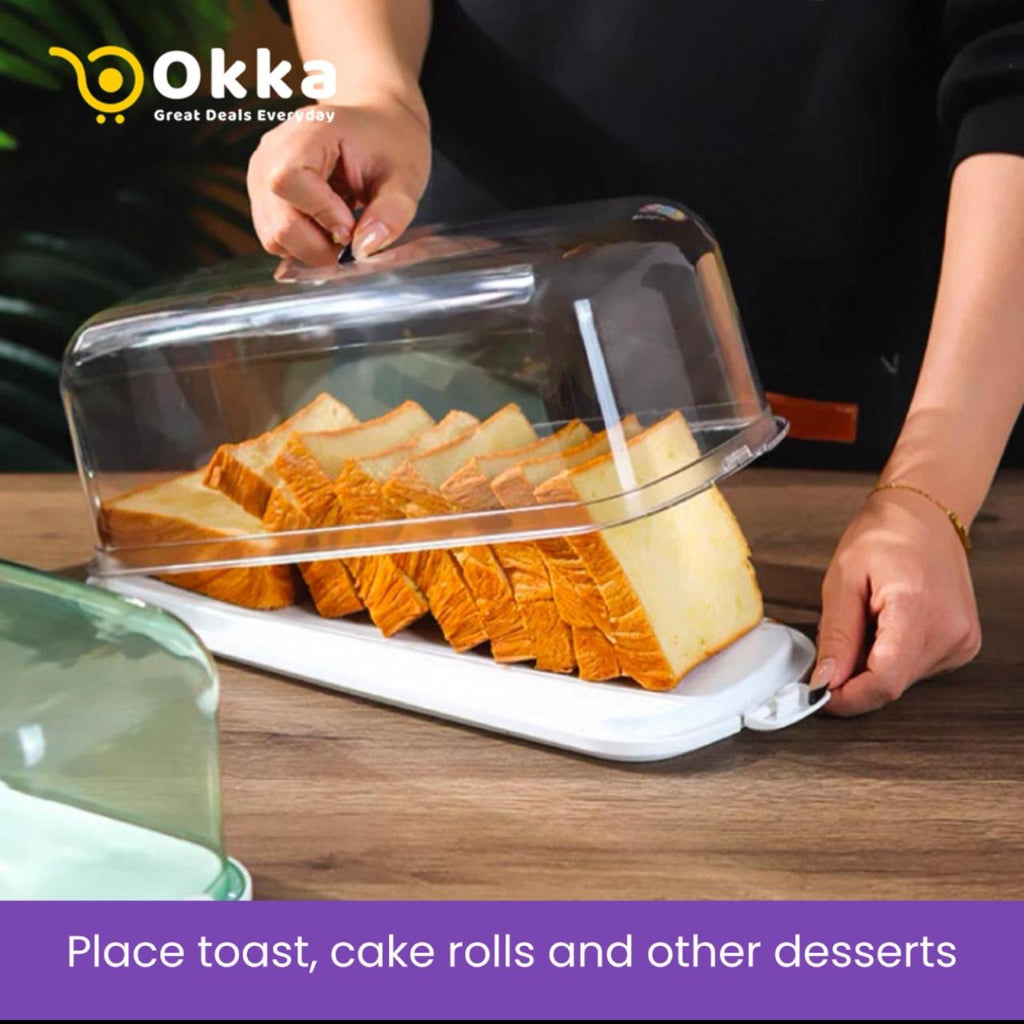 Reusable Clear Plastic Cake Boxes with Flip-Top Lids โ Square PET Dessert Containers